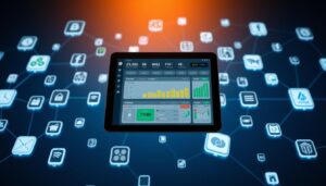 Integração apps, gestão financeira, conta digital