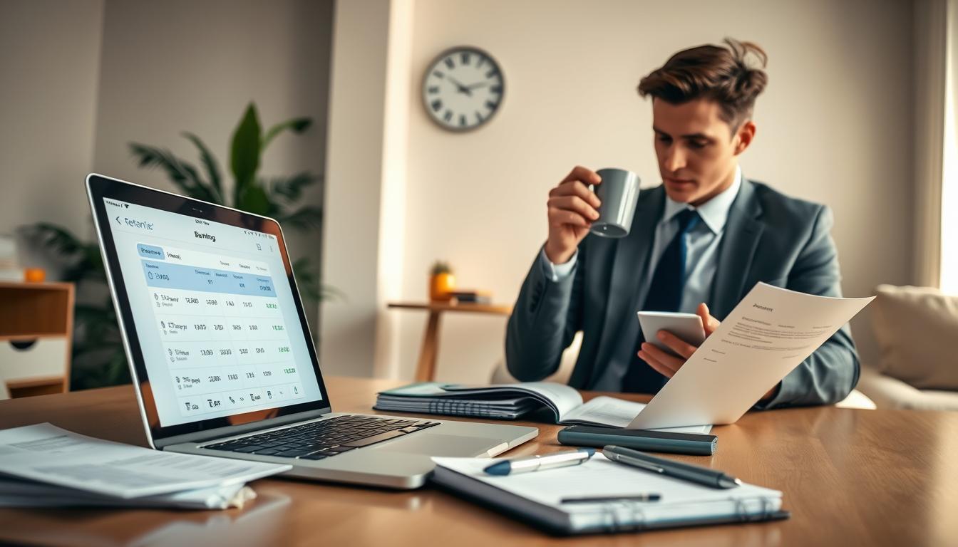 conta digital para organização financeira