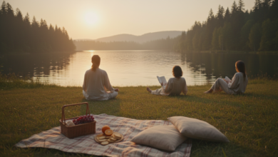 Lugares para relaxar na natureza