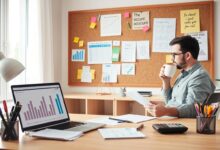controle financeiro e organização de contas